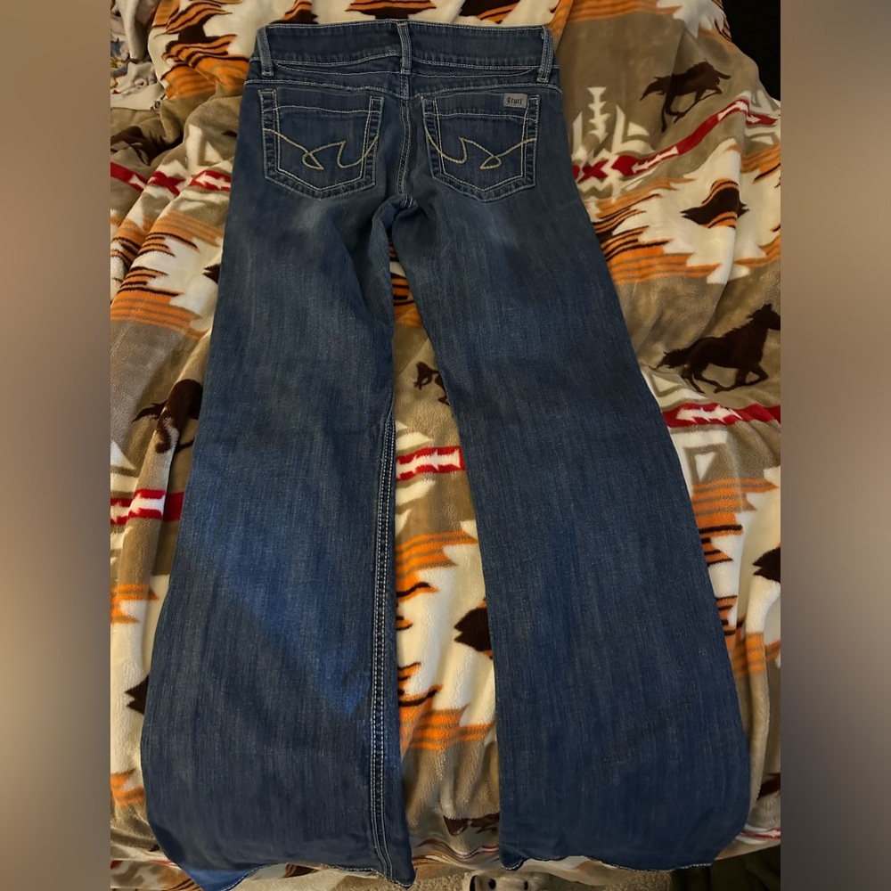 Cruel dark wash boot cut jeans. Size 11 XL